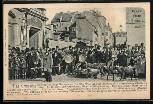 AK Luxembourg, `T as Kirmesdag, Weisfum Hemmelsmarsch