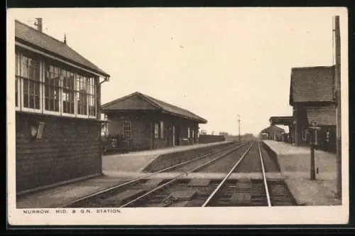 AK Murrow, Mid. & G. N. Station, Bahnhof