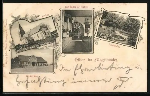AK Mogeltonder, Westerkro, Kirken, Sandkulen