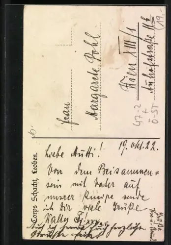 AK Leoben, Corps Schacht, Studentenwappen