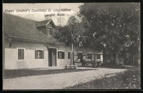 AK Lingstätten bei Weiz, Franz Gruber`s Gasthaus