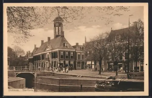 AK Dokkum, Stadhuis, Blick zum Rathaus