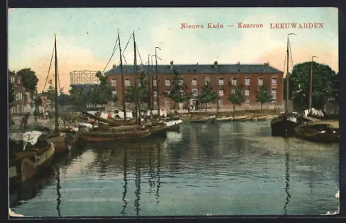 AK Leeuwarden, Nieuwe Kade, Kazerne, Kaserne und Hafen, Schiffe