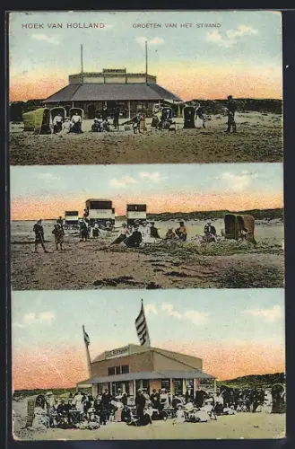 AK Hoek van Holland, Strand met Cafe-Restaurant