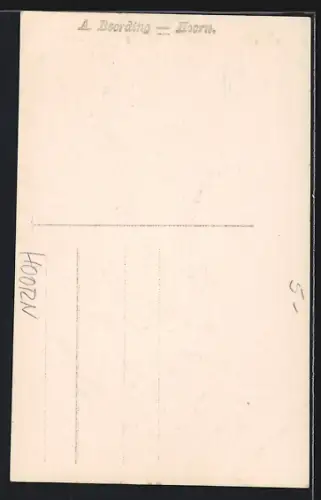 AK Hoorn, Gracht mit Segelschiffen