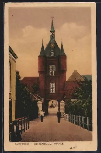 AK Vianen, Lekpoort-Buitenzijde, Tordurchgang