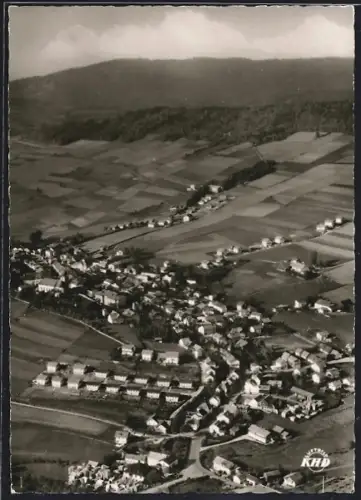 AK Lam im Bayer. Wald, Ortsansicht, Fliegeraufnahme