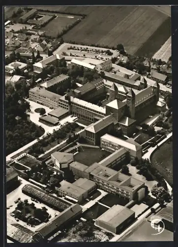 AK Münsterschwarzach, Benediktiner-Abtei, Fliegeraufnahme