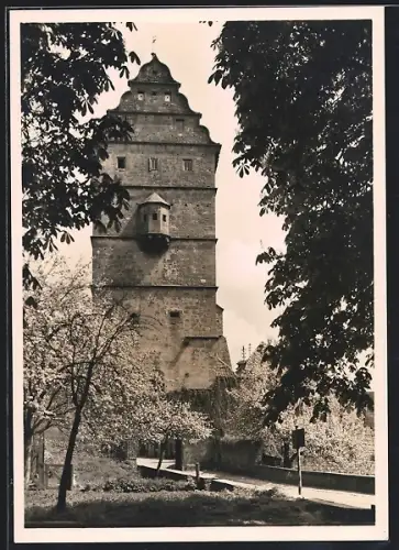 AK Neustadt /Saale, Blick auf das Hohntor