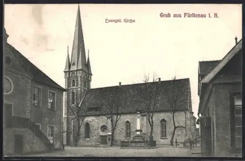 AK Fürstenau i. H., Evangelische Kirche, Denkmal