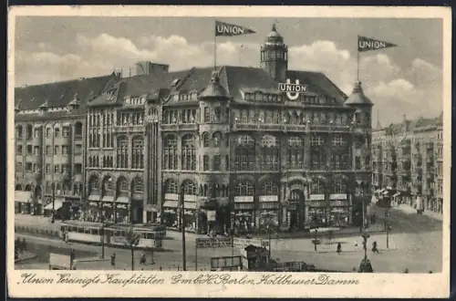 AK Berlin-Kreuzberg, Union Vereinigte Kaufstätten, Kottbusser Damm, Warenhaus