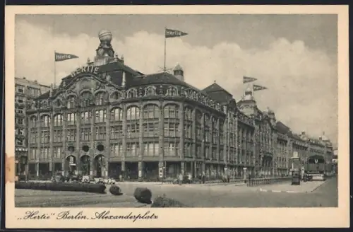 AK Berlin, Hertie Warenhaus, Alexanderplatz