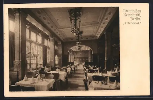 AK Berlin, Restaurant Kempinski, Erster-Saal