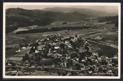 AK Bodenmais i. Bayer. Wald, Ortsansicht, Fliegeraufnahme