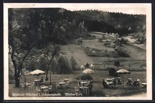 AK Wildbad-Windhof i. Schwarzwald, Wiesen-Café