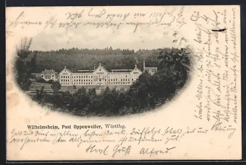 AK Wilhelmsheim /Oppenweiler, Gesamtansicht der Anstalt