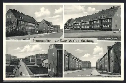 AK Neumünster, Dr. Hans Böckler-Siedlung, Hansaring, Danziger Strasse, Königsberger Strasse, Breslauer Strasse