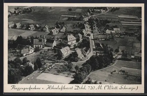 AK Dobel / Schwarzwald, Flugzeugaufnahme, Ortsansicht