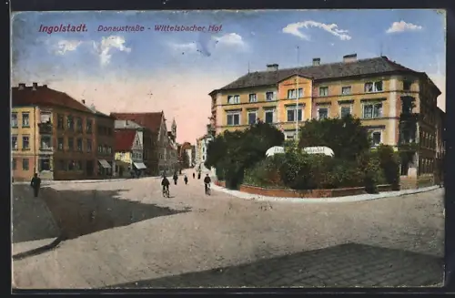 AK Ingolstadt, Donaustrasse, Wittelsbacher Hof