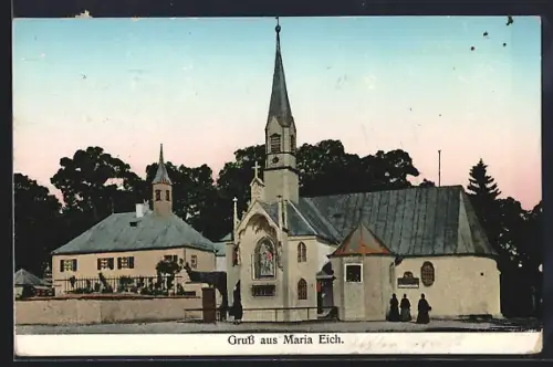 AK Maria Eich, Kirche, Kapelle, Pfarrhaus