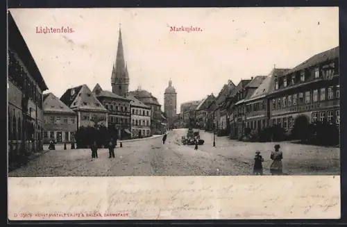 AK Lichtenfels / Main, Marktplatz