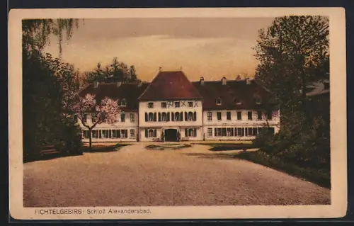 AK Alexandersbad /Fichtelgebirge, Schloss Alexandersbad