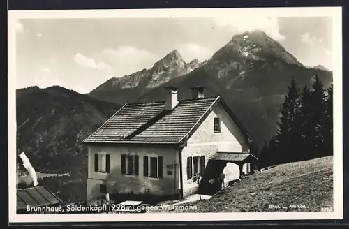 AK Ilsank, Söldenköpfl, Brunnhaus, Blick zum Watzmann