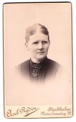Fotografie Axel Rydin, Stockholm, Mäster Samuelsg. 39, Porträt einer Frau