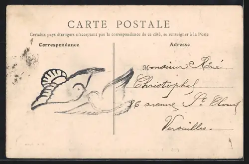 AK Lyon, Croix-Rousse, Statue de Jacquard