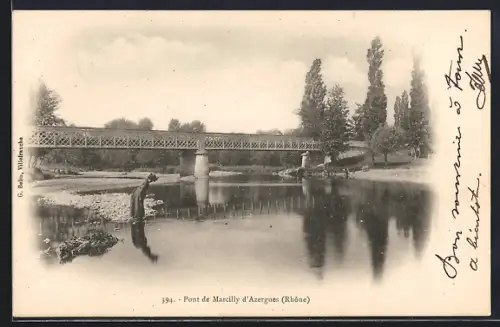 AK Marcilly-d`Azergues /Rhône, Pont de Marcilly d`Azergues