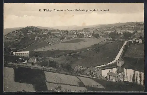 AK Thizy /Rhône, Vue Générale prise de Chaboud