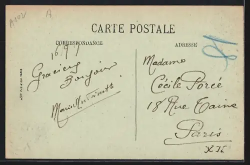 AK Lyon, L`Ile Barbe et le Pont suspendu