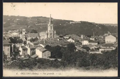 AK Oullins /Rhône, Vue générale