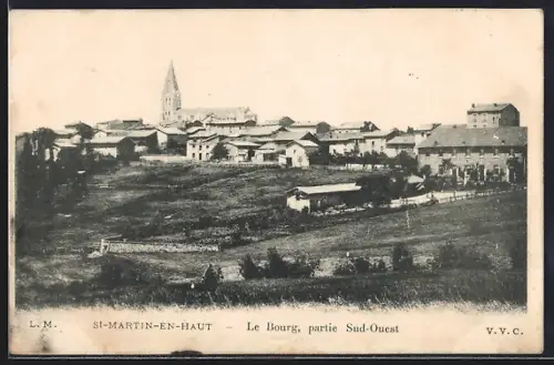 AK St-Martin-en-Haut, Le Bourg, partie Sud-Ouest