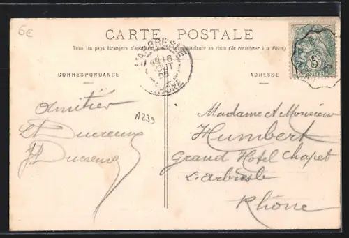 AK Les Sauvages /Rhône, Entrée du Tunnel