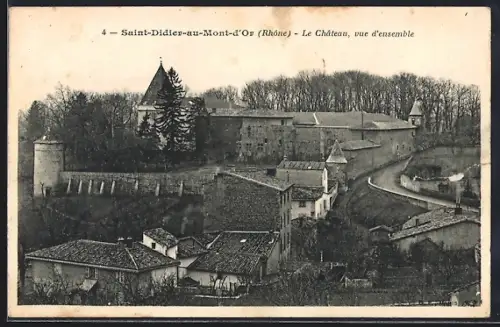 AK Saint-Didier-au-Mont-d`Or /Rhône, Le Château, vue d`ensemble