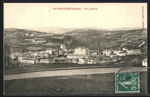 AK La Giraudière /Rhône, Vue générale