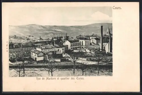 AK Cours, Rue de Mardore et quartier des Écoles
