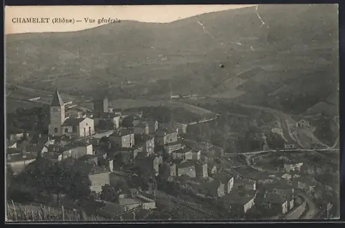 AK Chamelet /Rhône, Vue générale