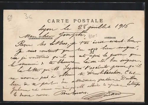 AK Chamelet /Rhône, Vue générale