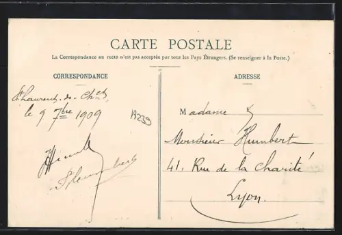 AK Chamousset /Rhône, Château de Chamousset entouré d`arbres