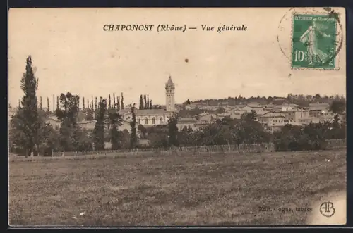 AK Chaponost /Rhône, Vue générale