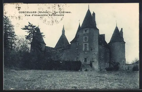 AK Corcelles /Rhône, Le Château, Vue d`ensemble extérieure
