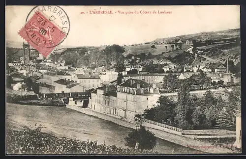 AK L`Arbresle, Vue prise du Coteau de Louhans