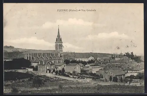 AK Fleurie /Rhône, Vue Générale
