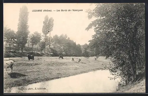 AK Lozanne /Rhône, Les Bords de l`Azergues