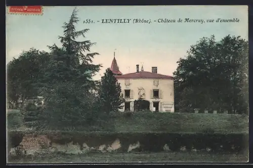 AK Lentilly /Rhône, Château de Mercruy, vue d`ensemble