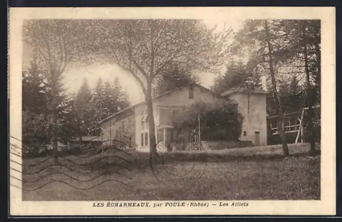 AK Les Écharmeaux /Poule, Les Aillets