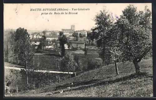 AK Haute-Rivoire /Rhône, Vue Générale prise du Bois de la Brosse