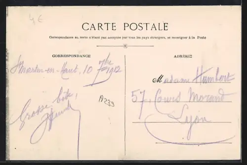 AK Saint-Martin-en-Haut /Rhône, Château de la Batie